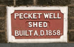 Pecket Well Shed Plaque
